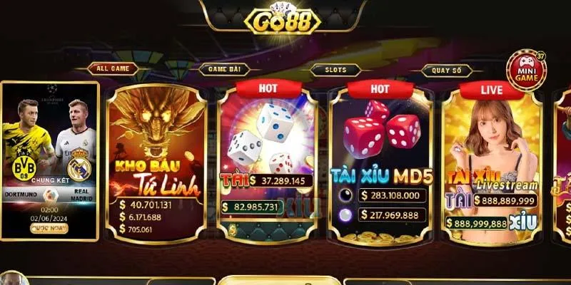 Kho game cá cược hấp dẫn với hàng trăm tựa game nổi bật