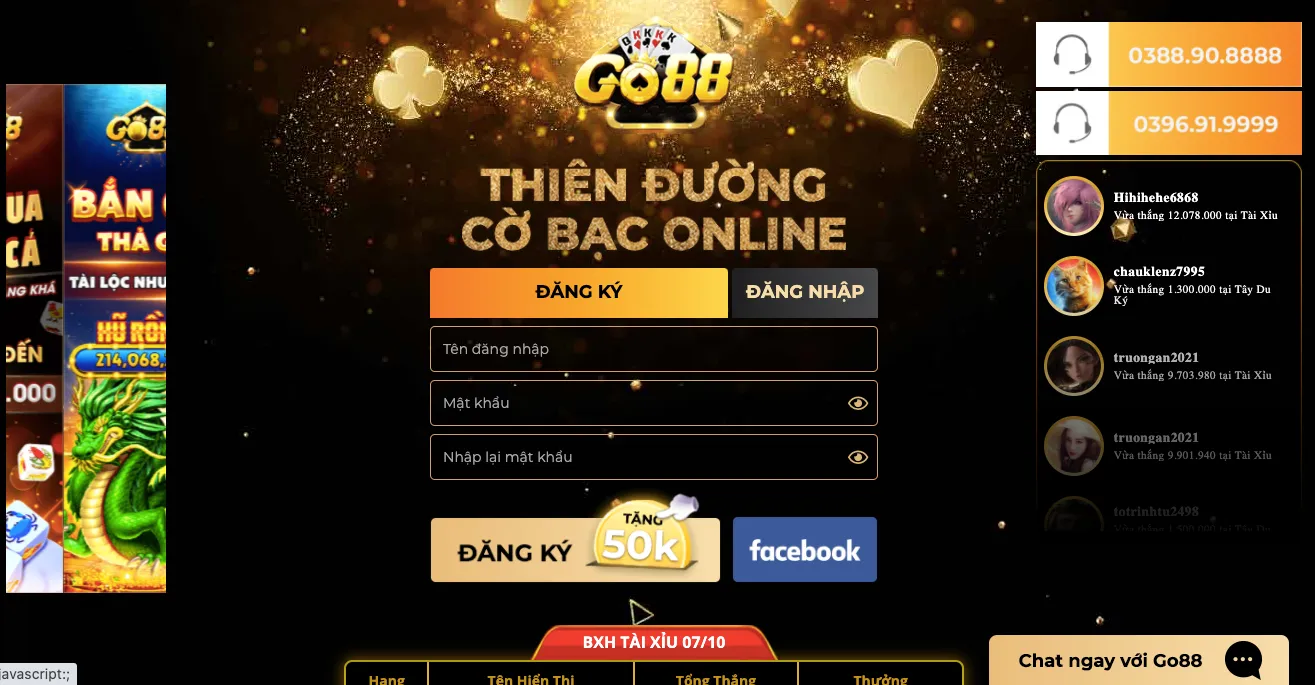 Trải nghiệm sân chơi đổi thưởng chất lượng tại Go88