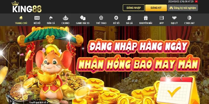 King88 thương hiệu xanh chín với quy tụ hàng triệu tựa game